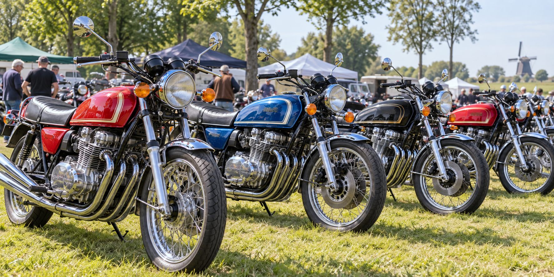 Illustratie van klassieke motoren